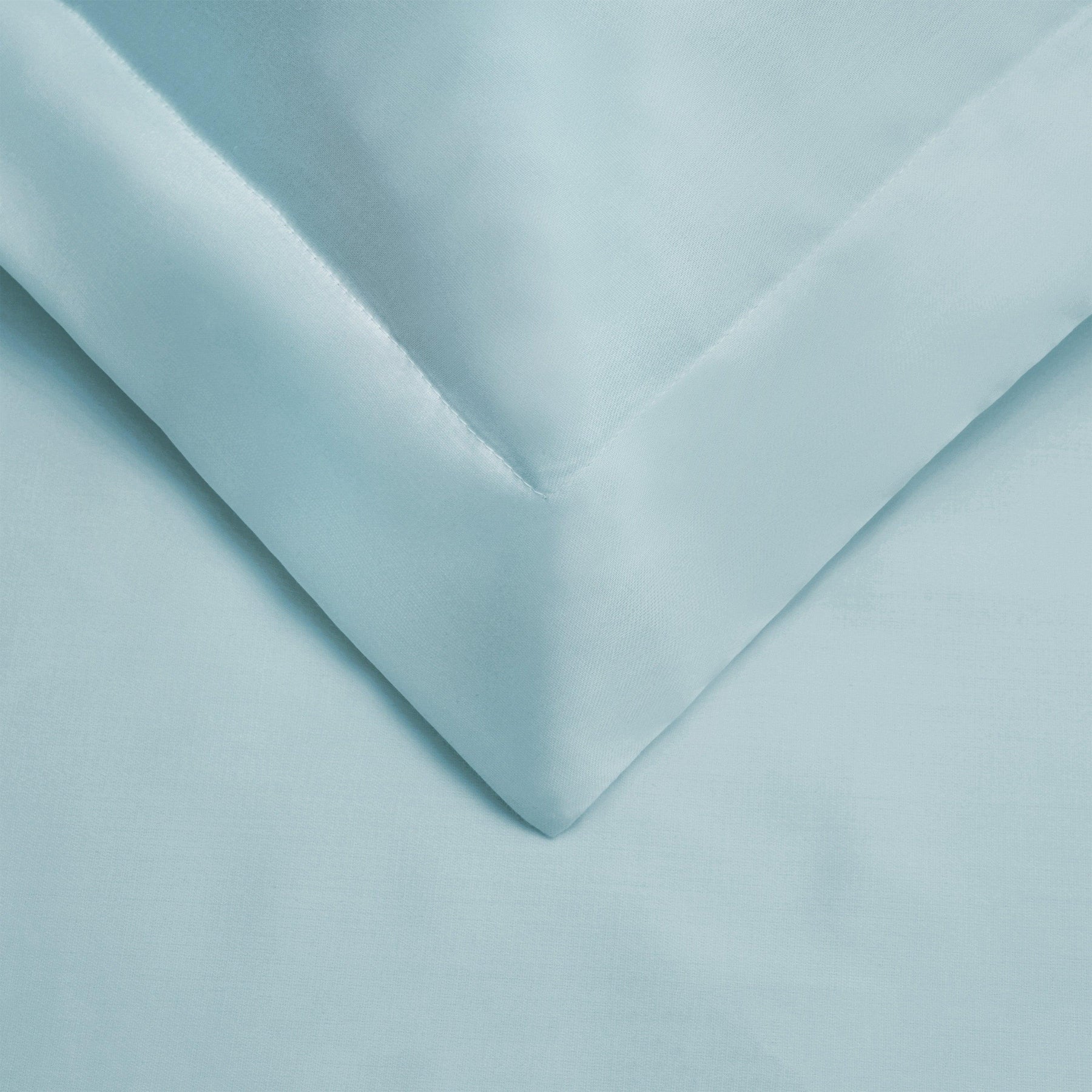  Superior Egyptian Cotton 400 Thread Count Solid Duvet Cover Set - Light Blue