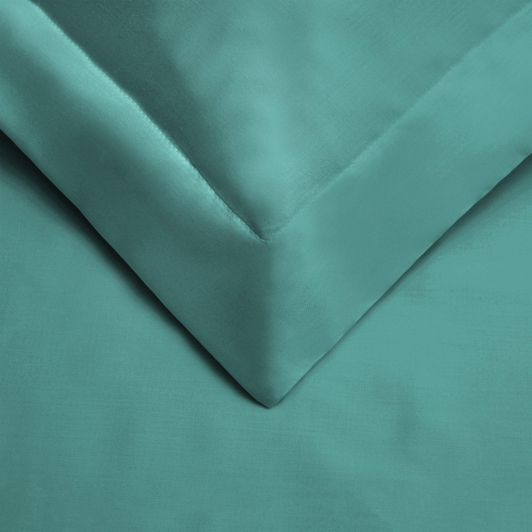  Superior Egyptian Cotton 400 Thread Count Solid Duvet Cover Set - Teal