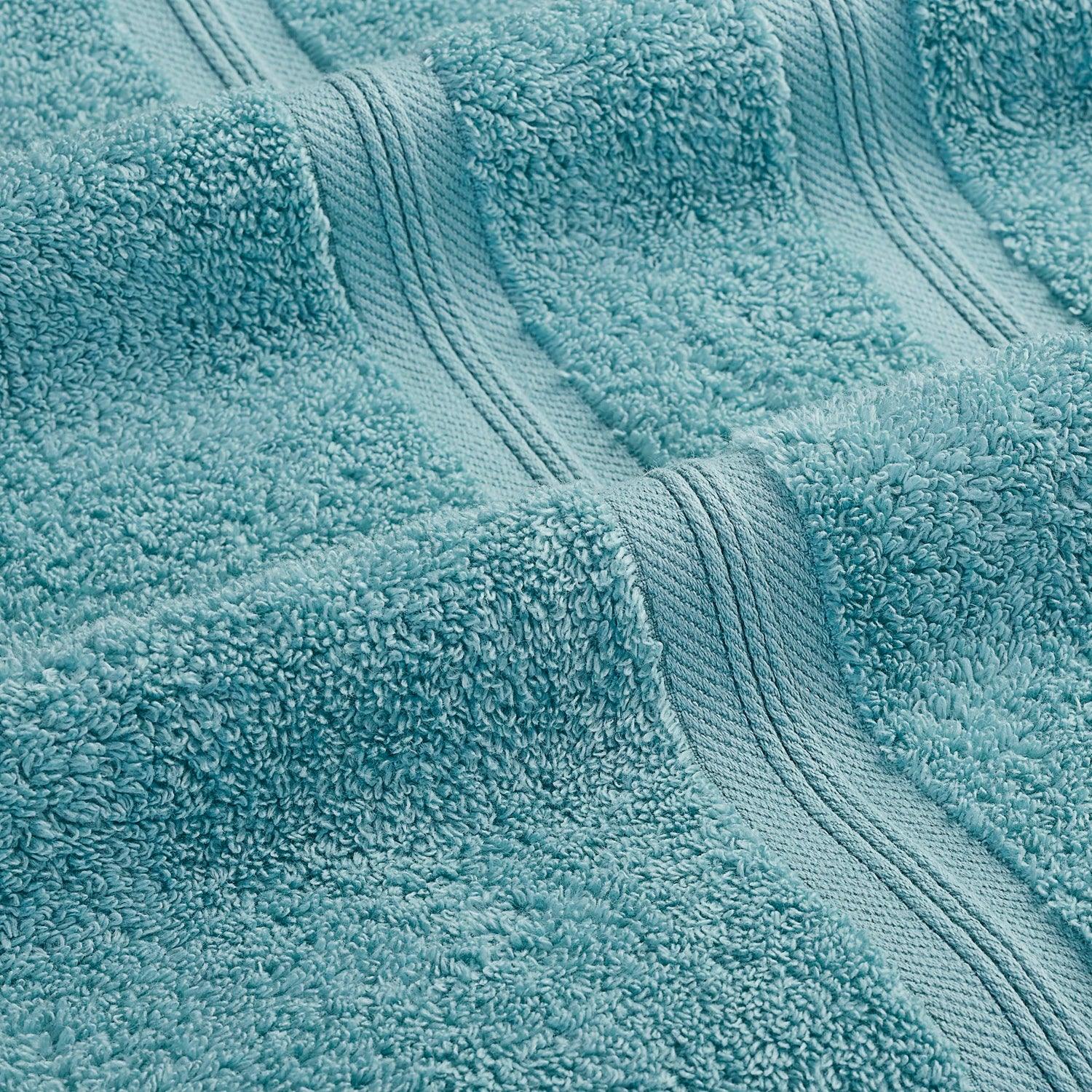 Superior Smart Dry Zero Twist Cotton 6-Piece Assorted Towel Set - Turquoise