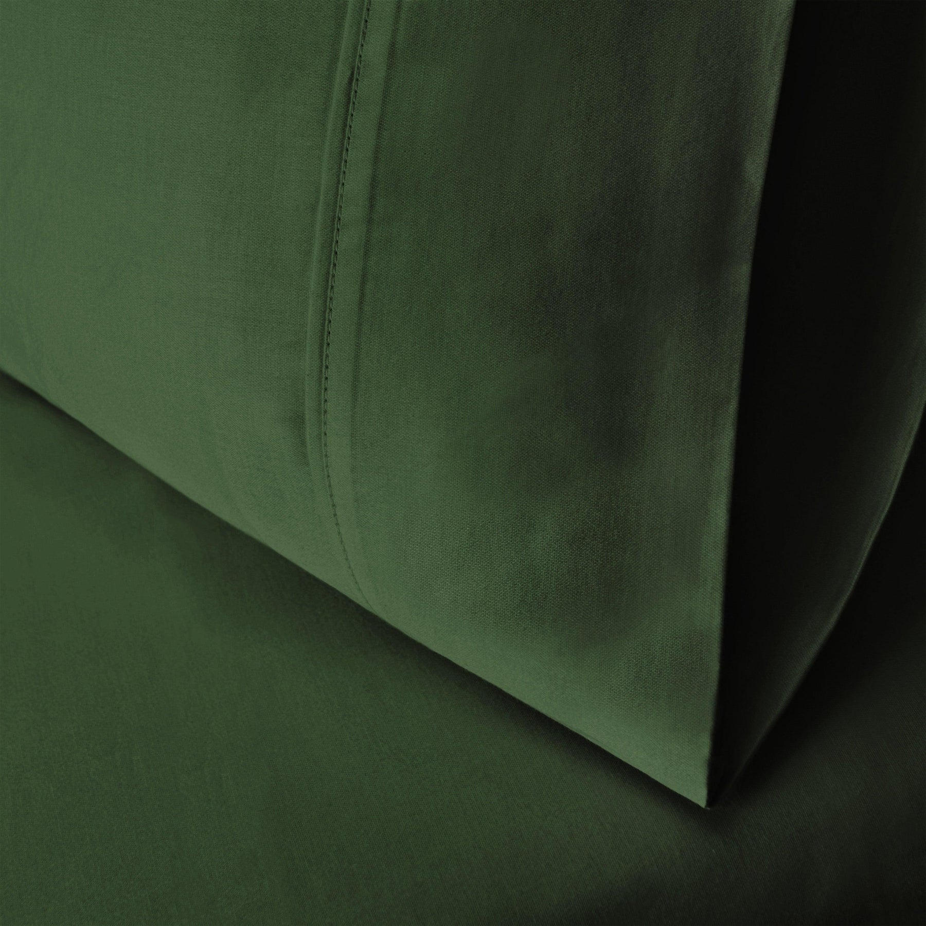 Wrinkle Resistant Egyptian Cotton 2-Piece Pillowcase Set -  Hunter Green