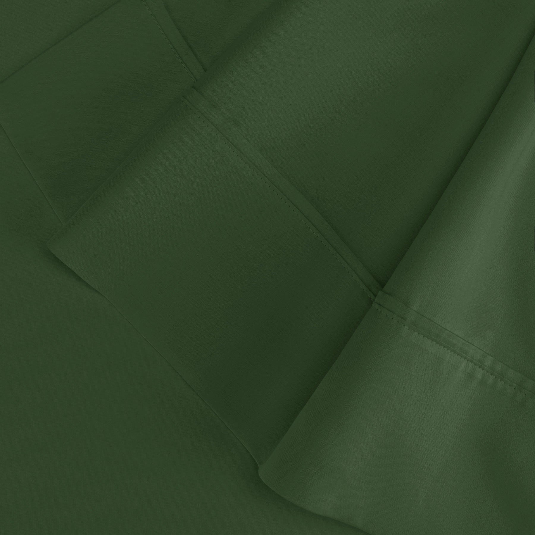  Wrinkle Resistant Egyptian Cotton 2-Piece Pillowcase Set -  Hunter Green