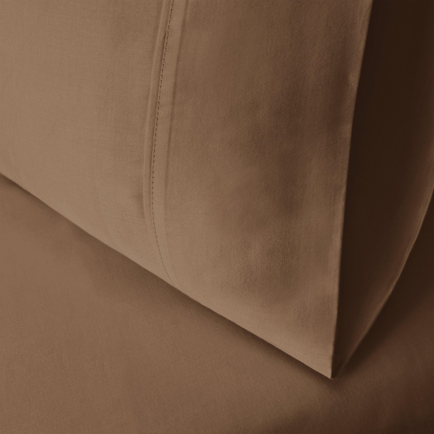  Wrinkle Resistant Egyptian Cotton 2-Piece Pillowcase Set -  Taupe