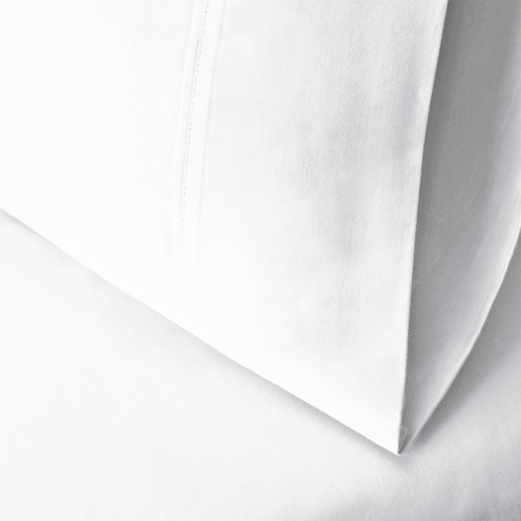  Wrinkle Resistant Egyptian Cotton 2-Piece Pillowcase Set -  White