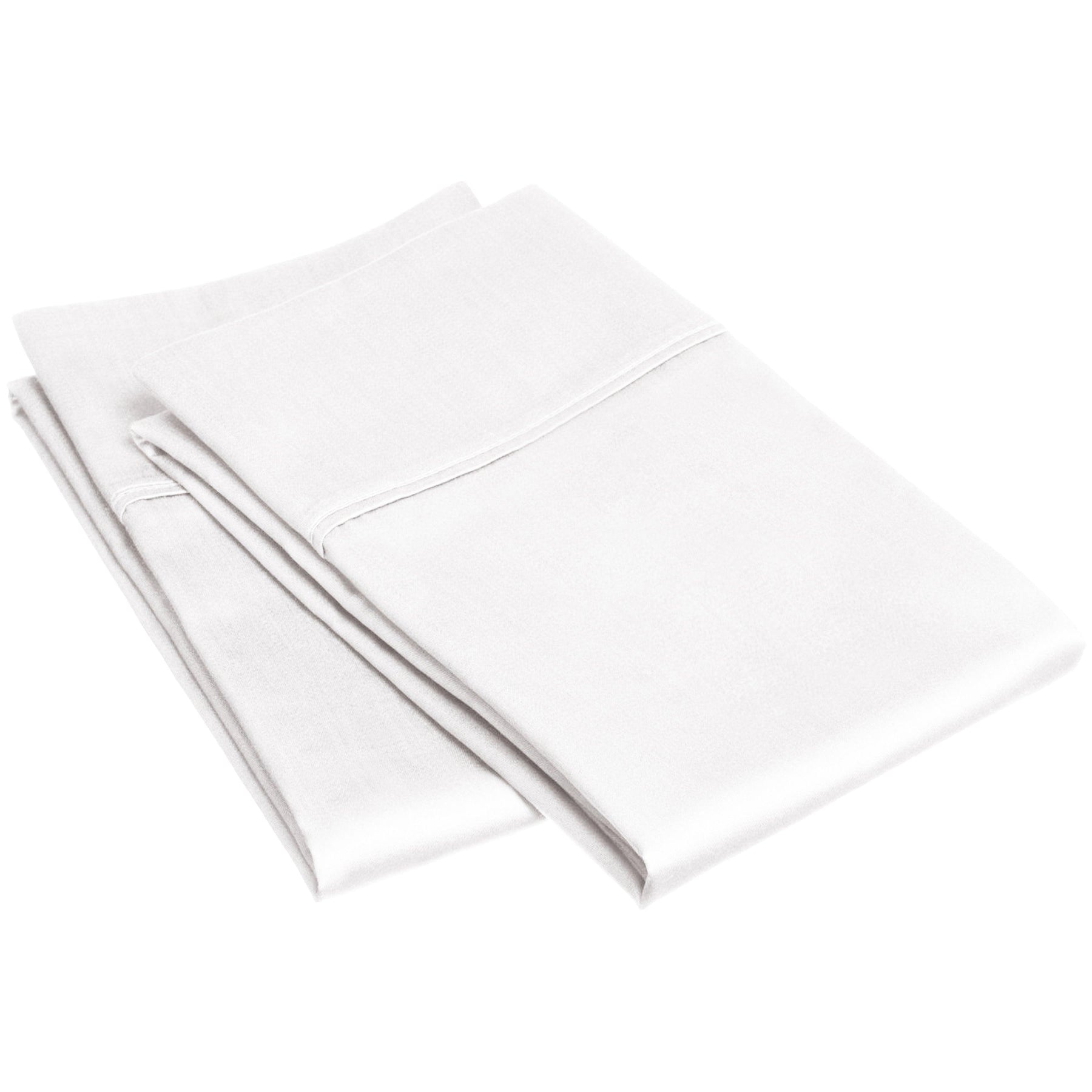 Wrinkle Resistant Egyptian Cotton 2-Piece Pillowcase Set - White