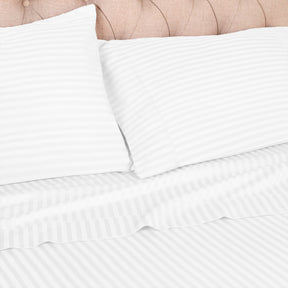 300 Thread Count Soft Egyptian Cotton Pillowcase Set - White