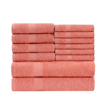Premium Cotton Assorted Eco-Friendly Towel Set - Coral