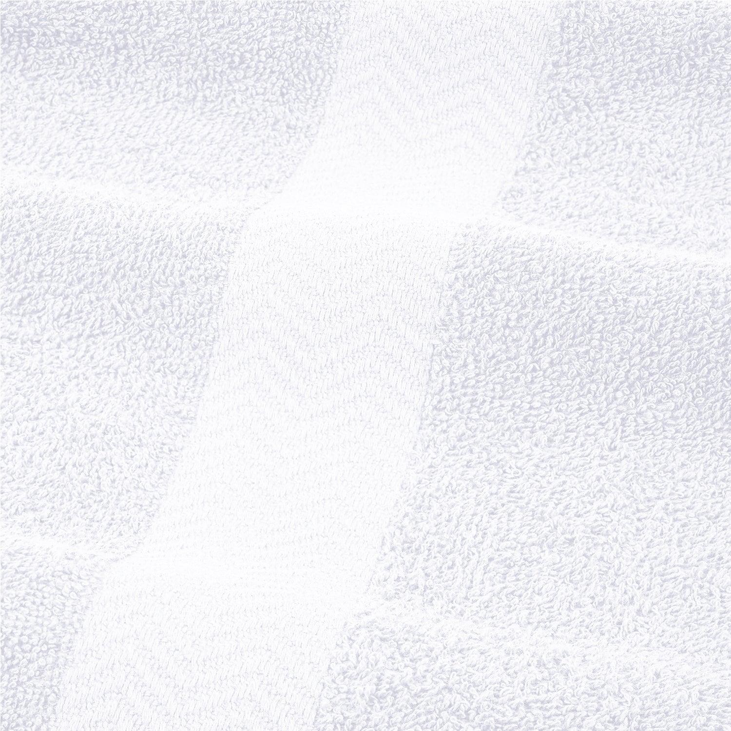 Premium Cotton Assorted Eco-Friendly Towel Set - White