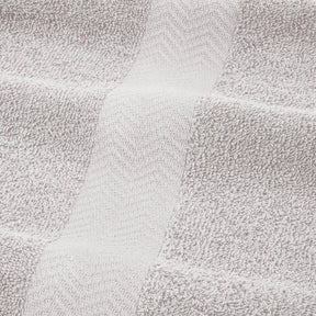 Eco-Friendly 6-Piece Cotton Bath Towel Set - Silver