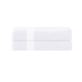 Superior Cotton Large Towels Eco-Friendly Bathroom Essentials 2-Piece Bath Sheet Set - White