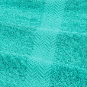 Eco-Friendly Cotton Highly Absorbent 24-Piece Washcloth Set - Turquoise