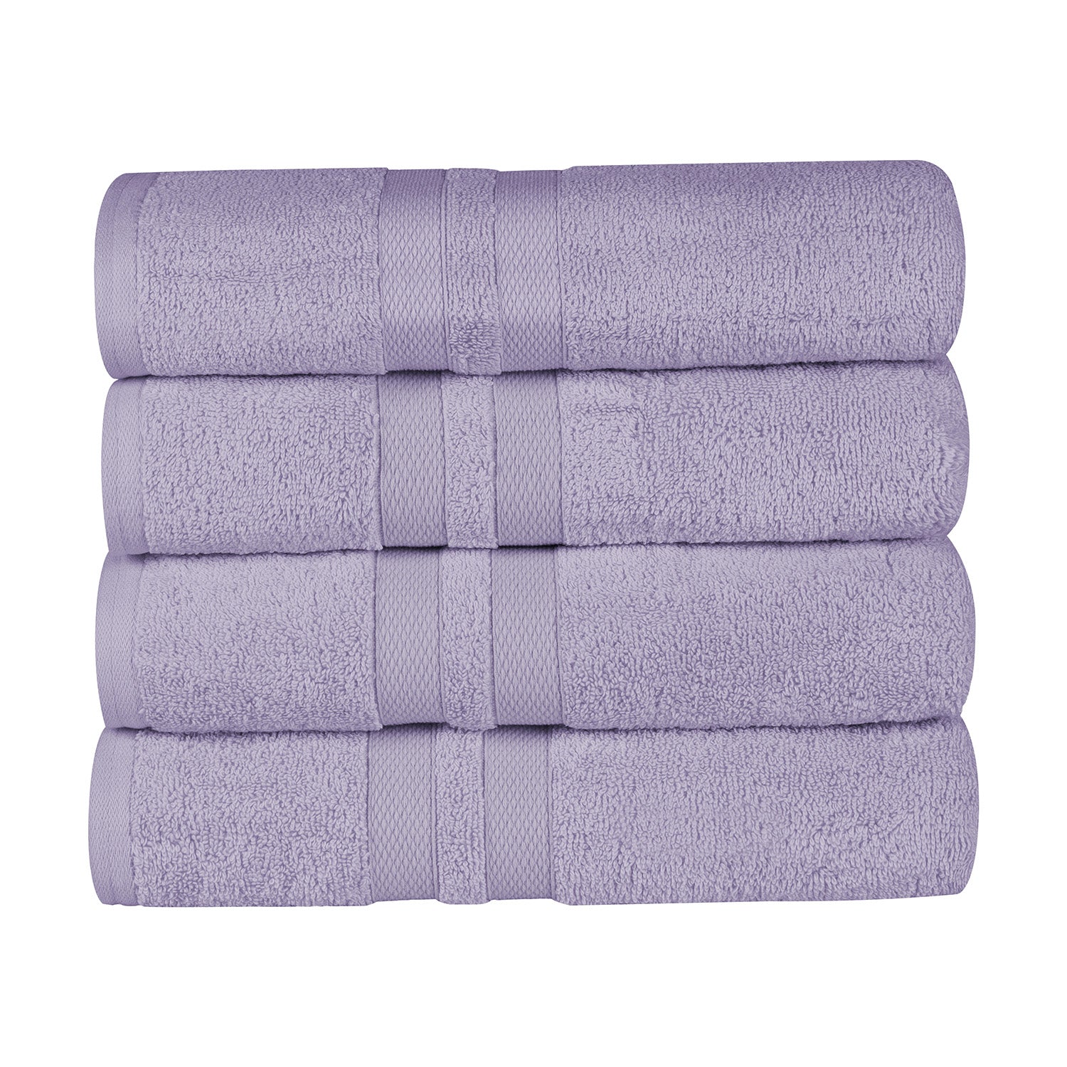 Superior Ultra Soft Cotton Absorbent Solid Bath Towel (Set of 4) -  Wisteria
