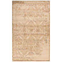 Superior Astrid Floral Filigree Faux Distressed Area or Runner Rug - Ivory