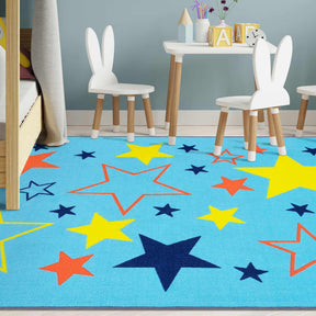 All-Star Non-Slip Kids' Indoor Washable Area Rug-Rugs by Superior-Home City Inc