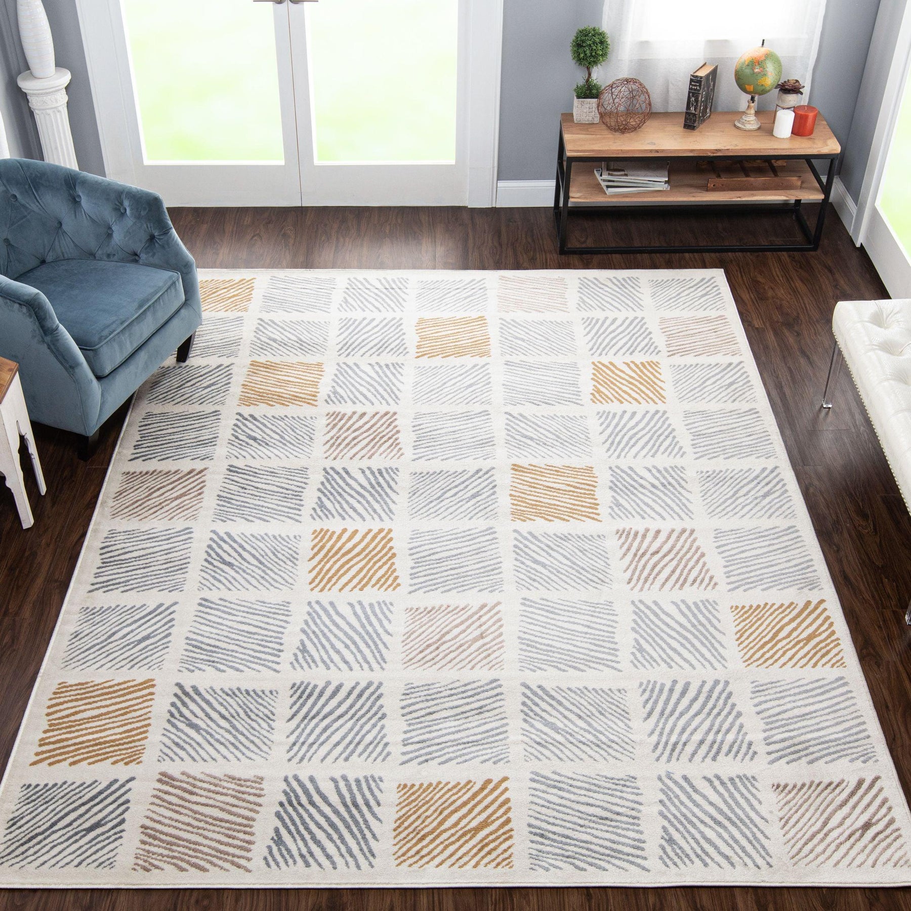 Lysandra Modern Geometric Indoor Area Rug-Rugs by Superior-Home City Inc