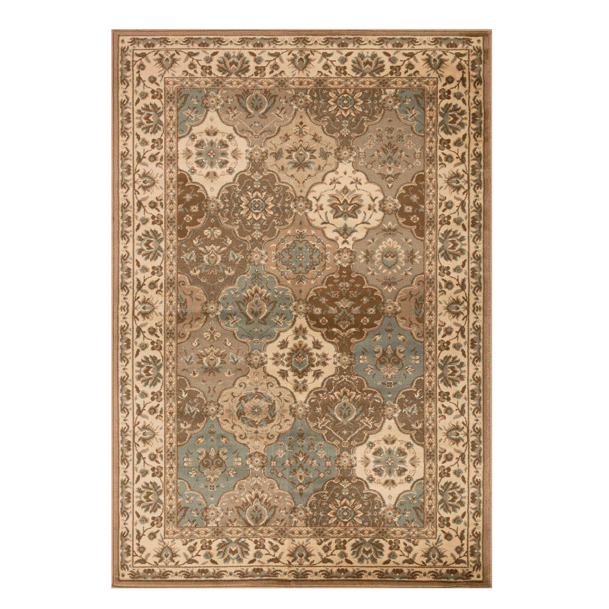 Palmyra Oriental Floral Trellis Area Rug-Rugs by Superior-Home City Inc