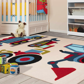 Superior Country Trucking Non-Slip Kids Indoor Washable Area Rug