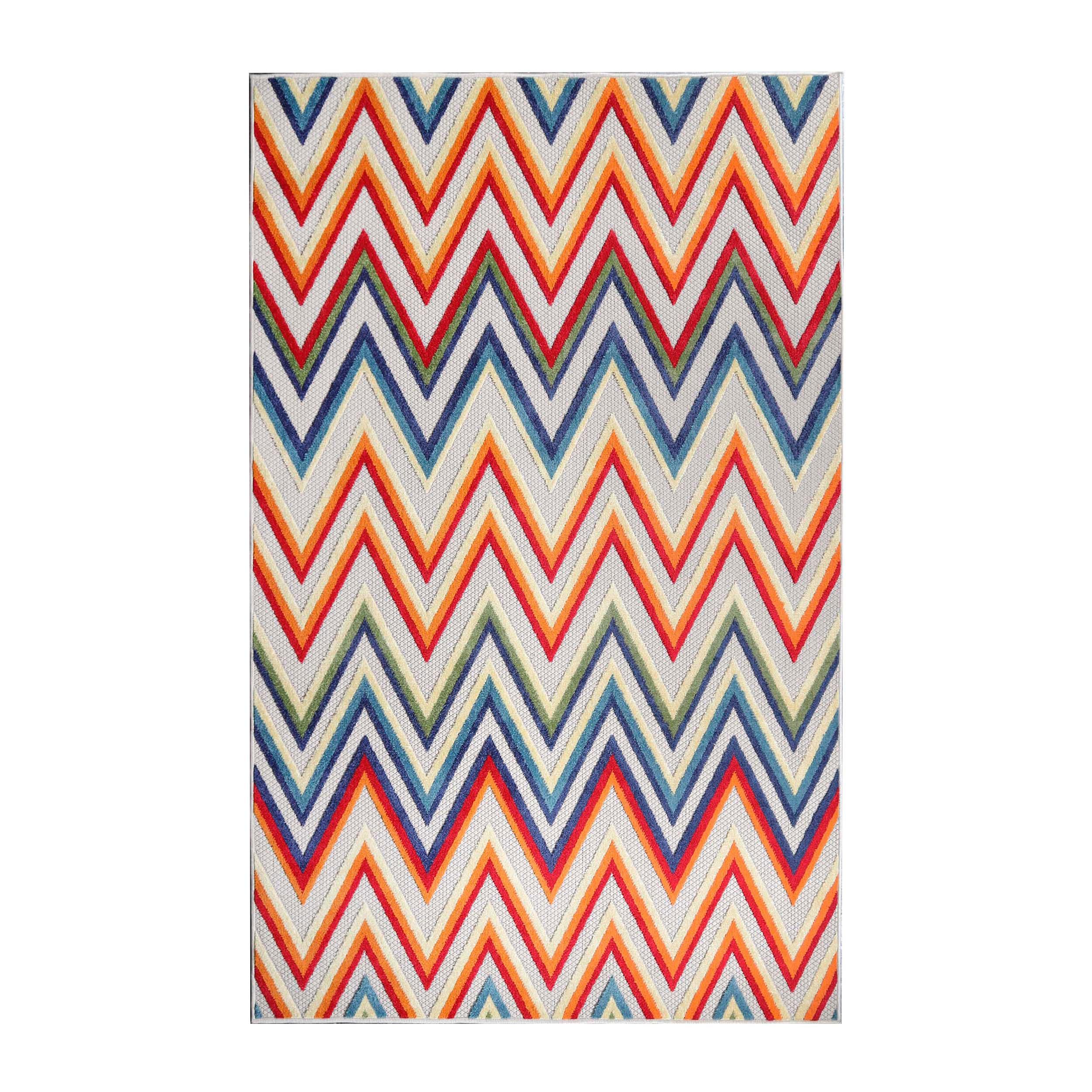 Acacia Geometric Zigzag Area Rug Modern Indoor Outdoor Rugs - Rugs by Superior