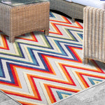 Acacia Geometric Zigzag Area Rug Modern Indoor Outdoor Rugs - Rugs by Superior