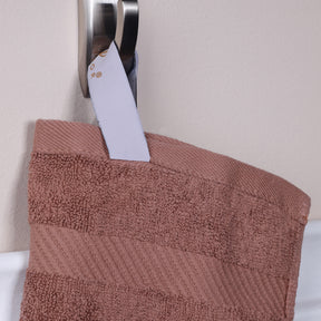 Egyptian Cotton Dobby Border Medium Weight 6 Piece Bath Towel Set - Sedona