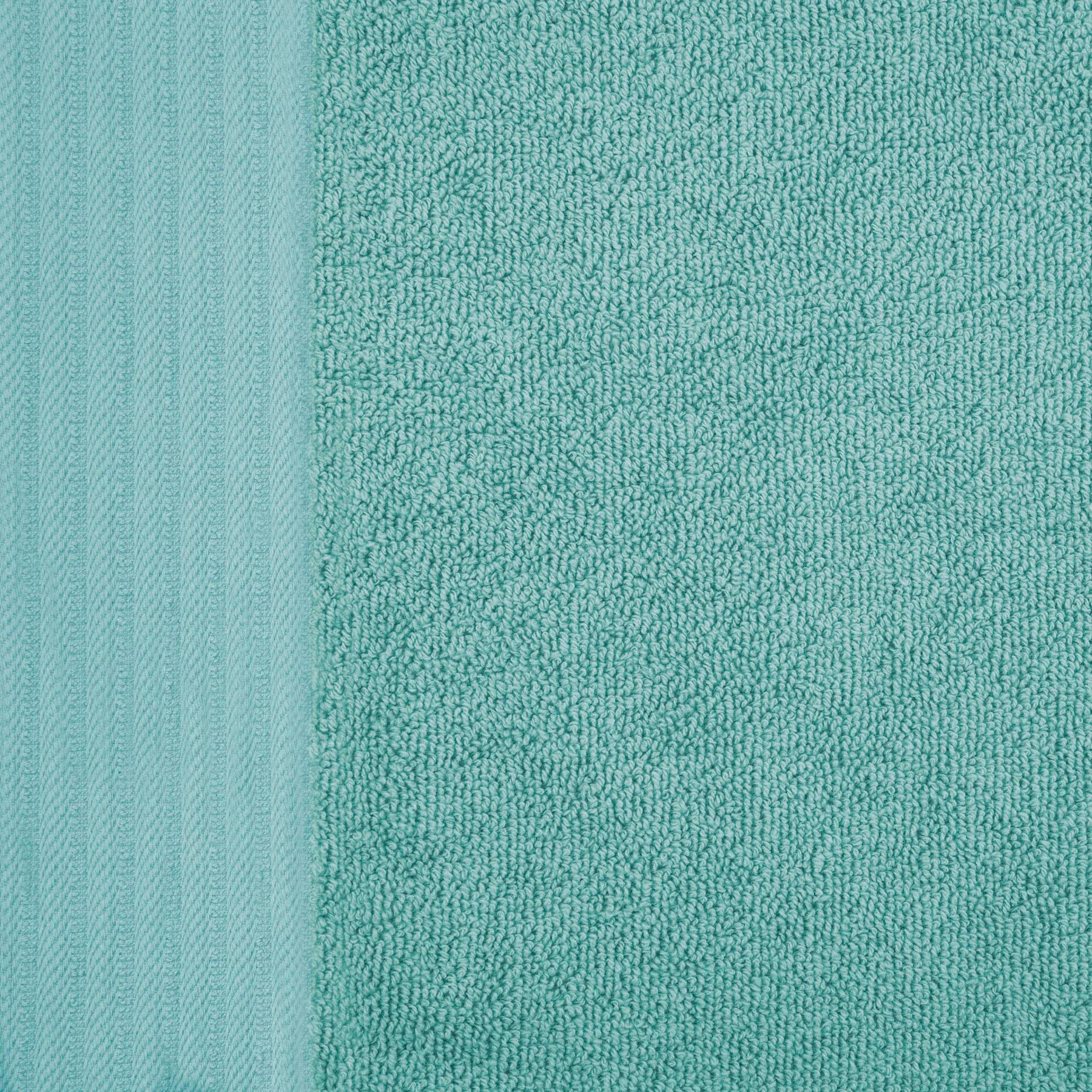 Premium Turkish Cotton Herringbone Solid Assorted 6-Piece Towel Set - Cascade