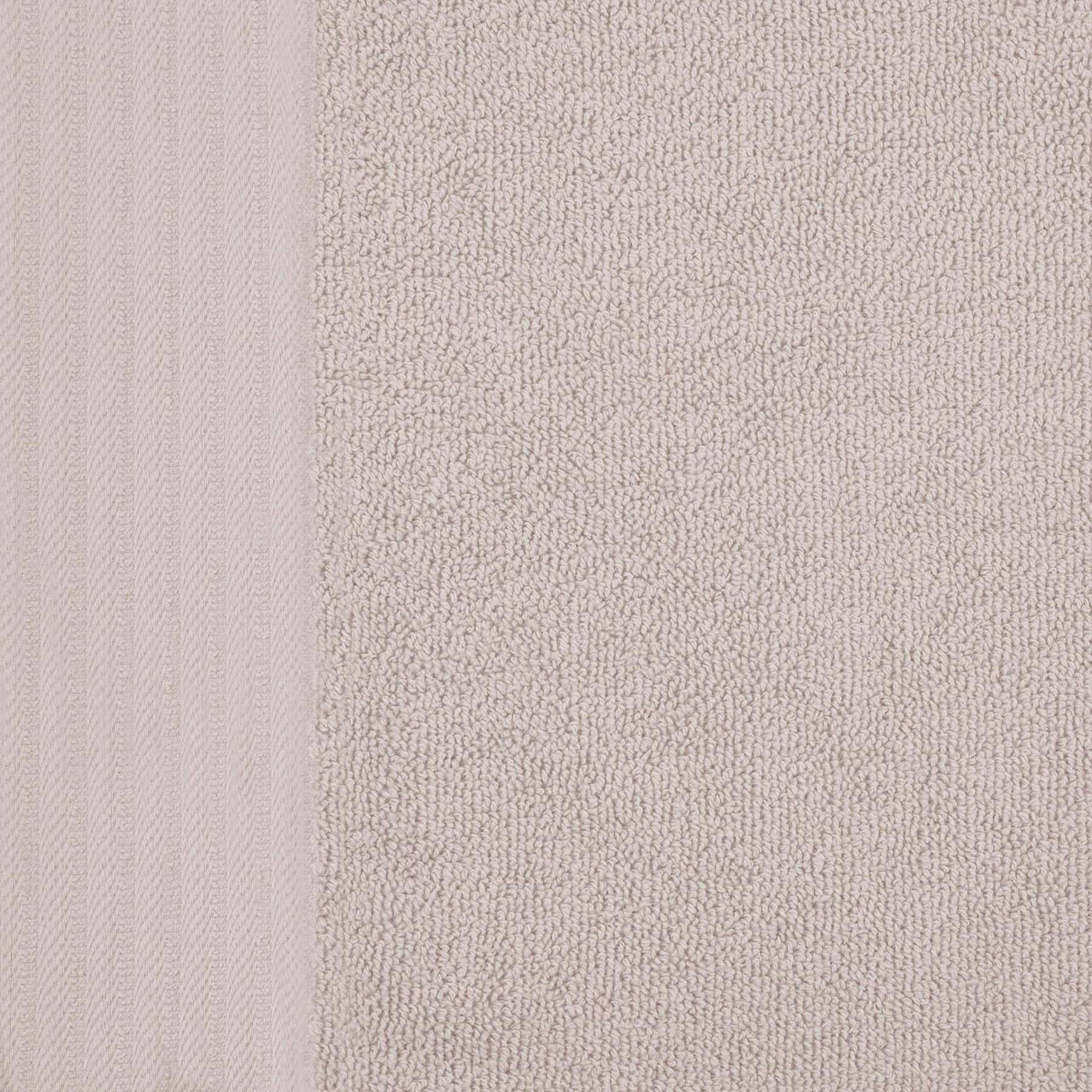 Premium Turkish Cotton Jacquard Herringbone and Solid 8-Piece Towel Set - Ivory