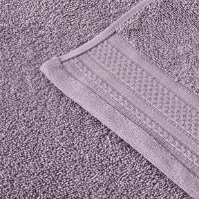Honeycomb Jacquard 12-Piece Cotton Velour Bath Towel Set - Sea Fog
