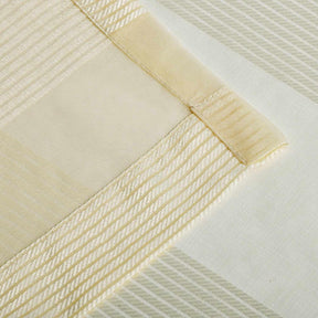 Dalisto Stripes 2-Piece Grommet Sheer Curtain Panel Set - Cream