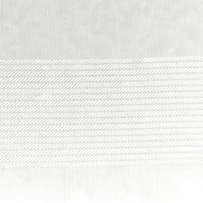 Dalisto Stripes 2-Piece Grommet Sheer Curtain Panel Set - White