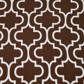 Moroccan Trellis Grommet 2-Piece Blackout Curtain Panel Set - Chocolate