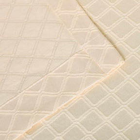 Westview Diamond Trellis Jacquard 2-Piece Grommet Curtain Panel Set - Ivory
