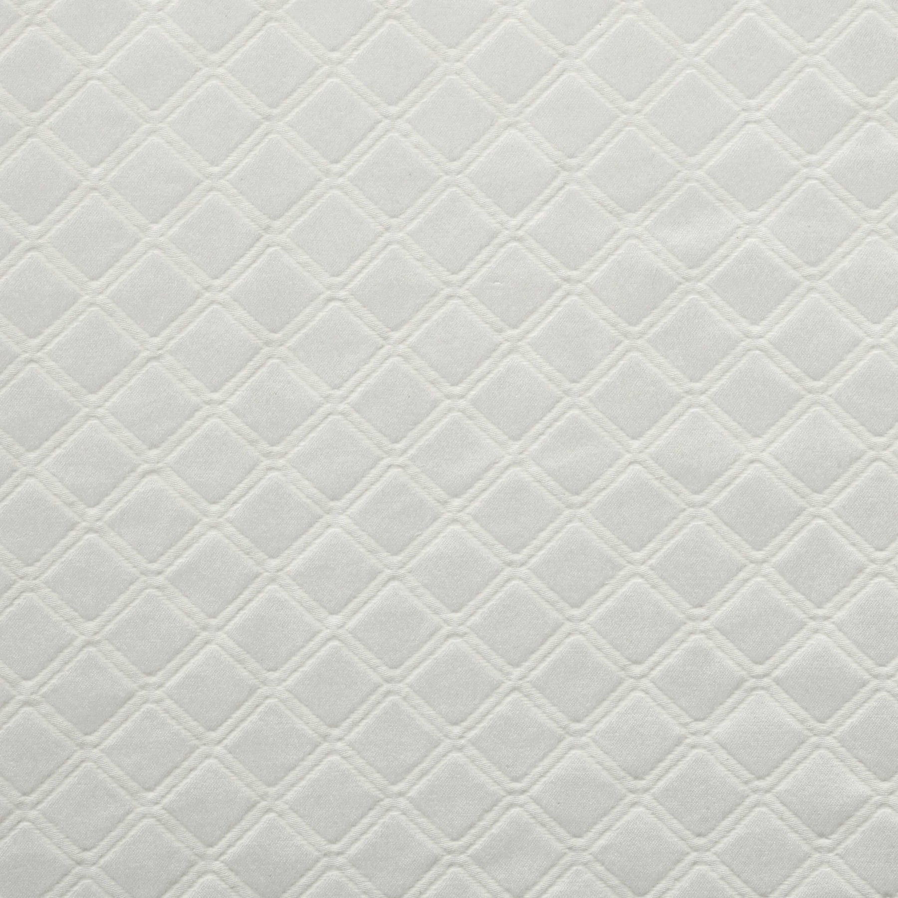 Westview Diamond Trellis Jacquard 2-Piece Grommet Curtain Panel Set - White