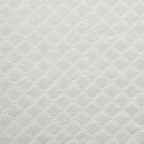 Westview Diamond Trellis Jacquard 2-Piece Grommet Curtain Panel Set - White