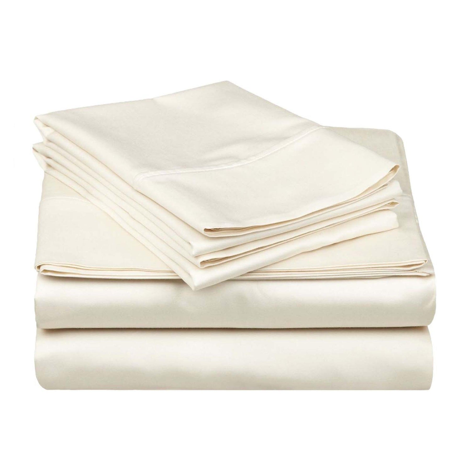  Superior Egyptian Cotton 530 Thread Count Solid Sheet Set - Ivory