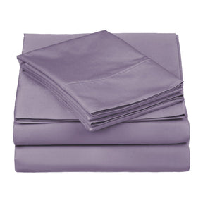  Superior Egyptian Cotton 530 Thread Count Solid Sheet Set - Lavender