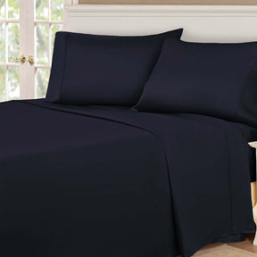  Superior Egyptian Cotton 530 Thread Count Solid Sheet Set - Navy Blue