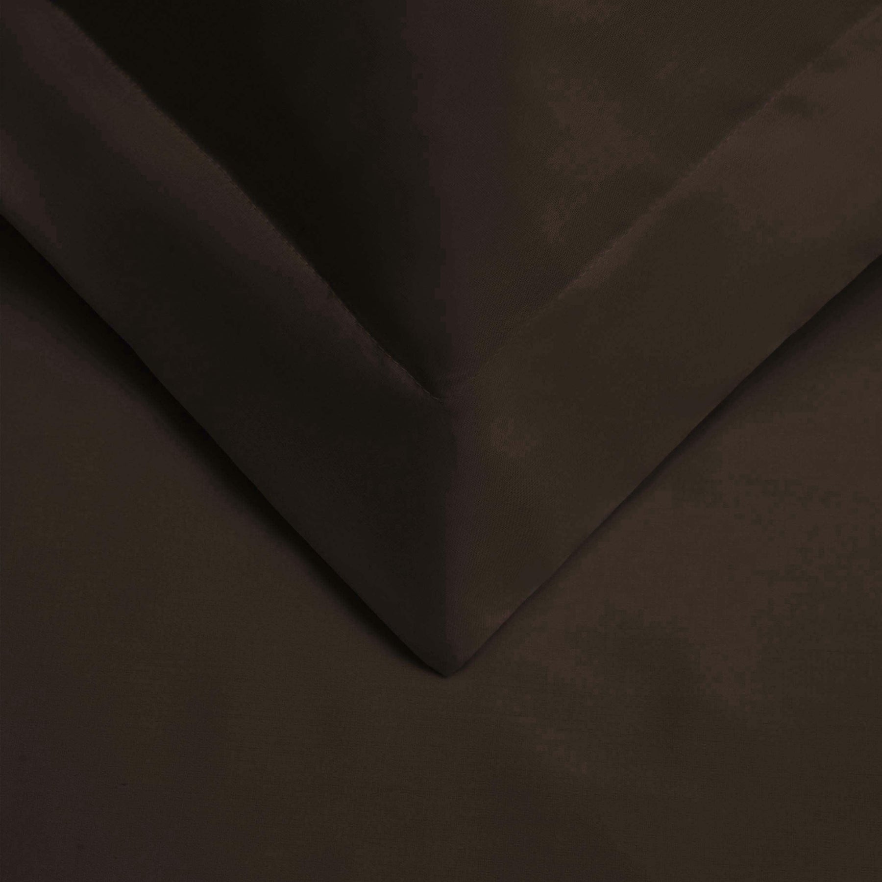  Superior Premium Egyptian Cotton 530 Thread Count Solid Duvet Cover Set - Chocolate