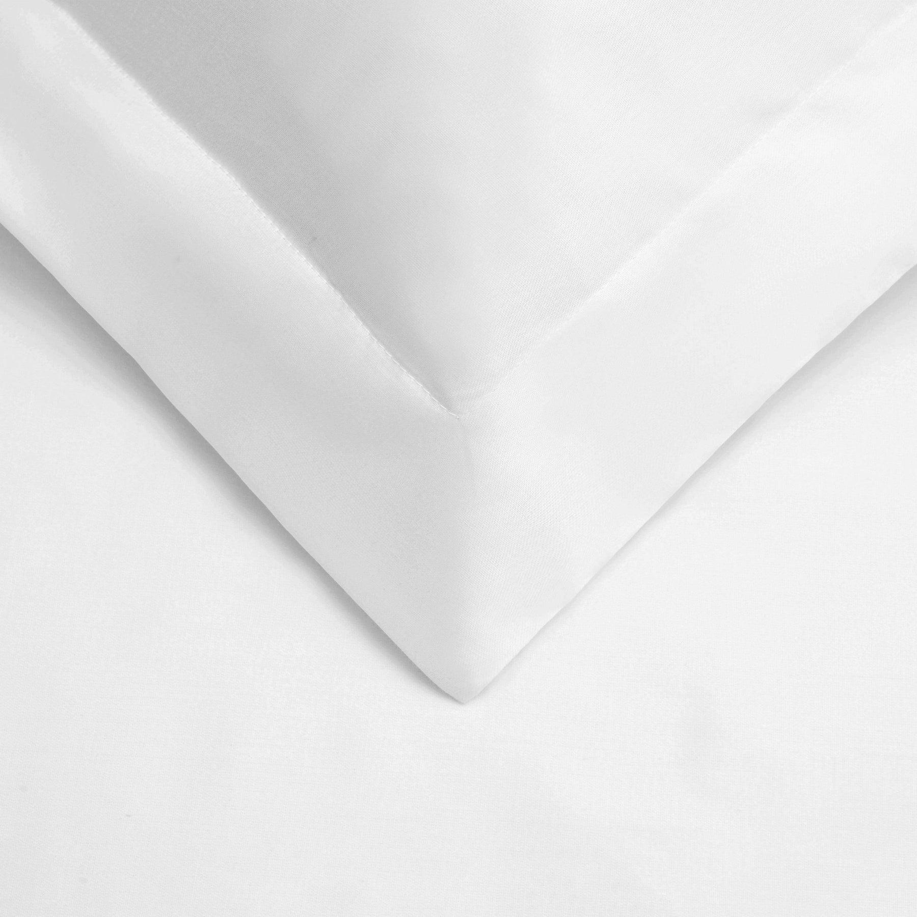  Superior Premium Egyptian Cotton 530 Thread Count Solid Duvet Cover Set - White