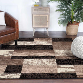 Rockwood Contemporary Geometric Patchwork Area Rug-Rugs by Superior-Home City Inc