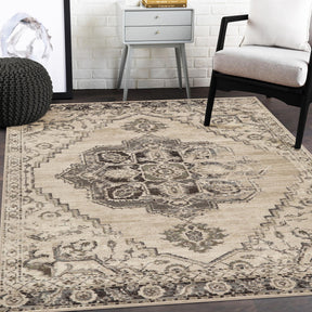 Superior Gus Traditional Jute Backing Indoor Home Area Rug