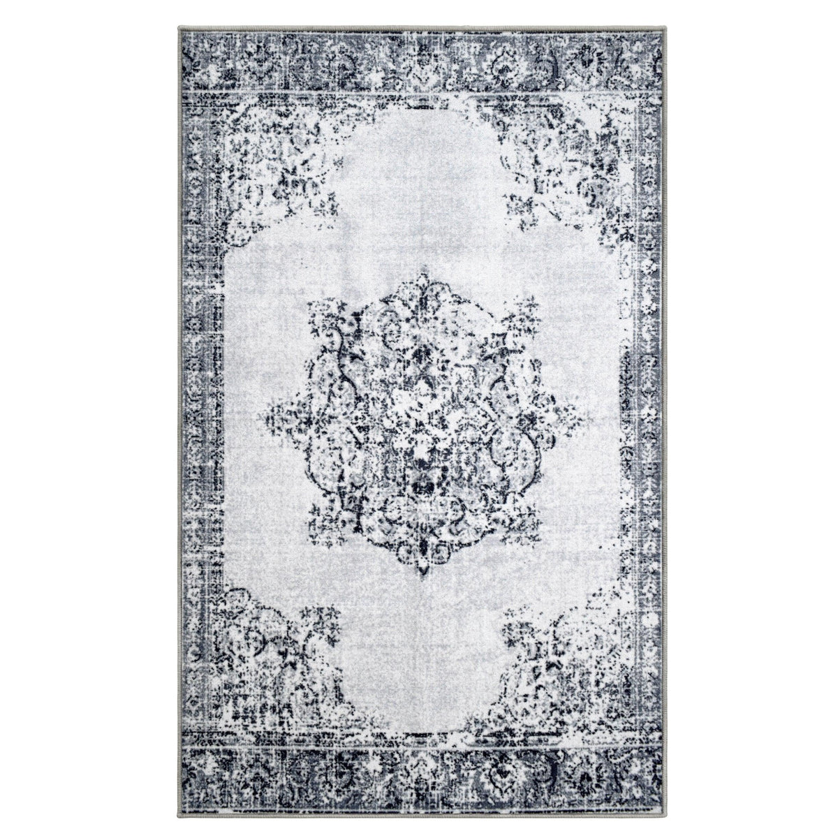 Superior Decklan Floral Medallion Indoor Area Rug or Runner-Rugs by Superior-Home City Inc