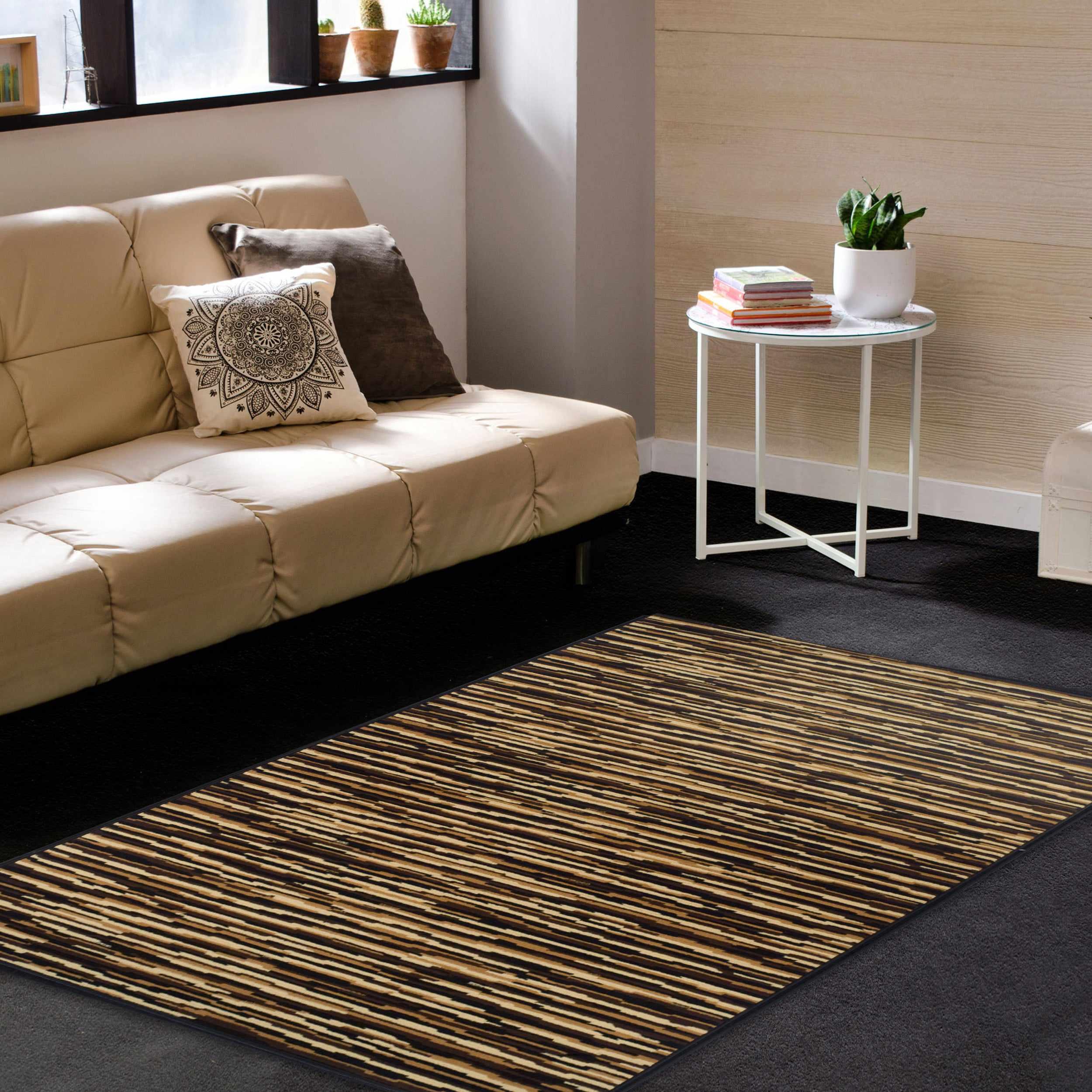 Horizons Abstract Wavy Stripes Indoor Large Area Rugs Or Runner Rug - by Superior