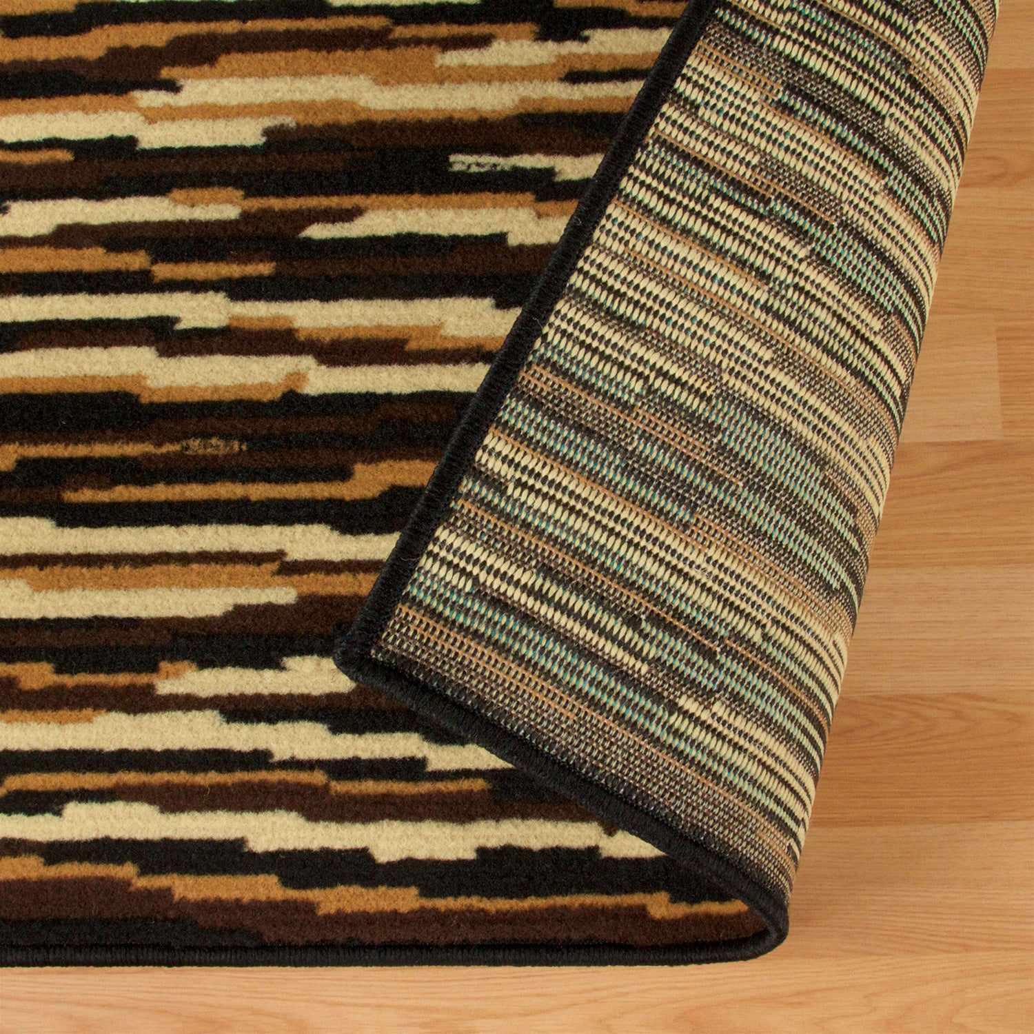  Superior Horizons Abstract Wavy Stripes Modern Area Rug 