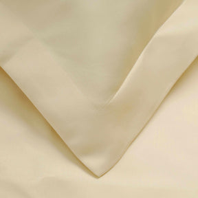 Superior 600-Thread Count Tencel and Polyester Blend Wrinkle-Free Duvet Cover Set - Ivory