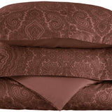600 Thread Count Cotton Blend Italian Paisley Duvet Cover Set - Duvet Cover Set by Superior
