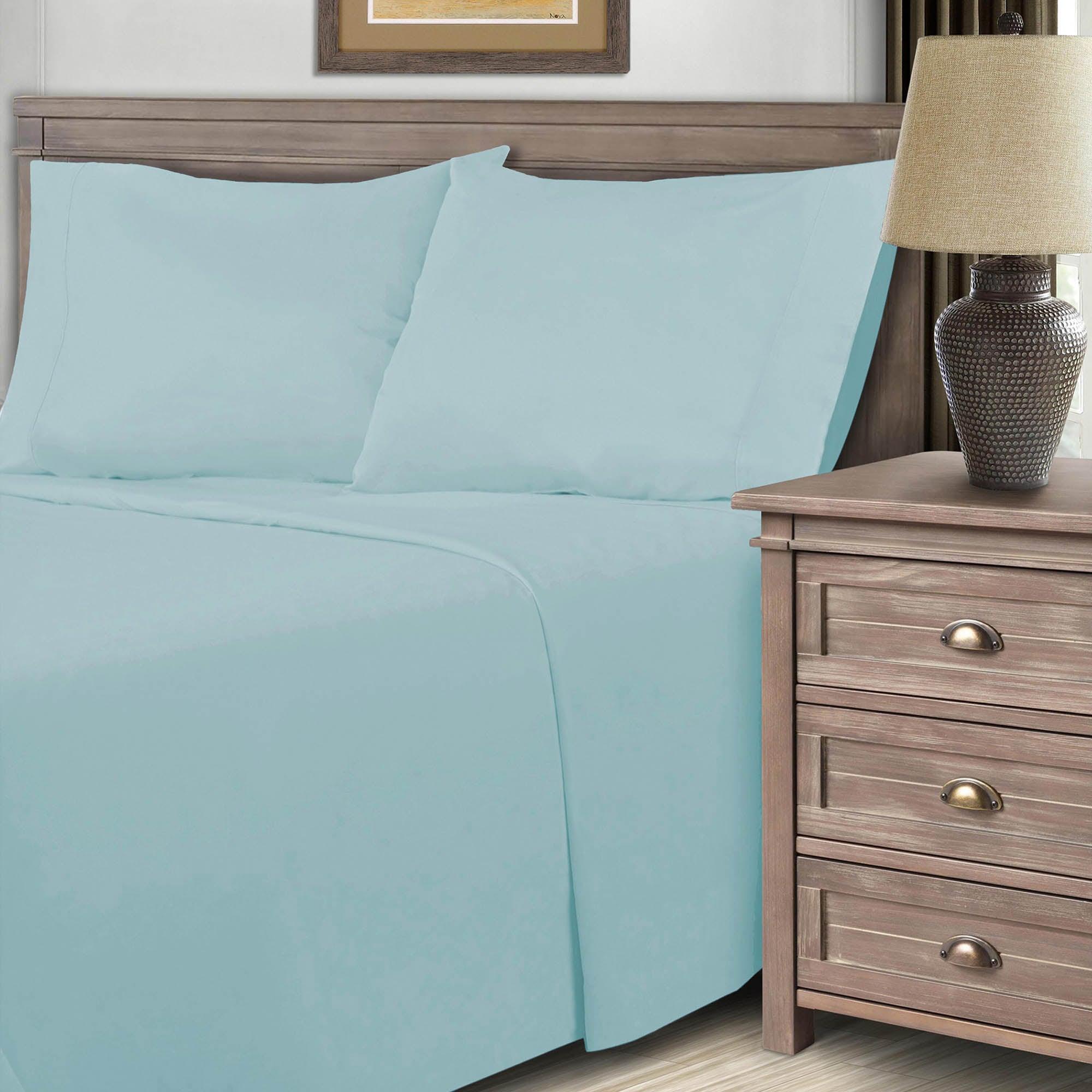 600 Thread Count Cotton Blend Bed Sheet Set Solid Deep Pocket - Sheet Set by Superior Brand