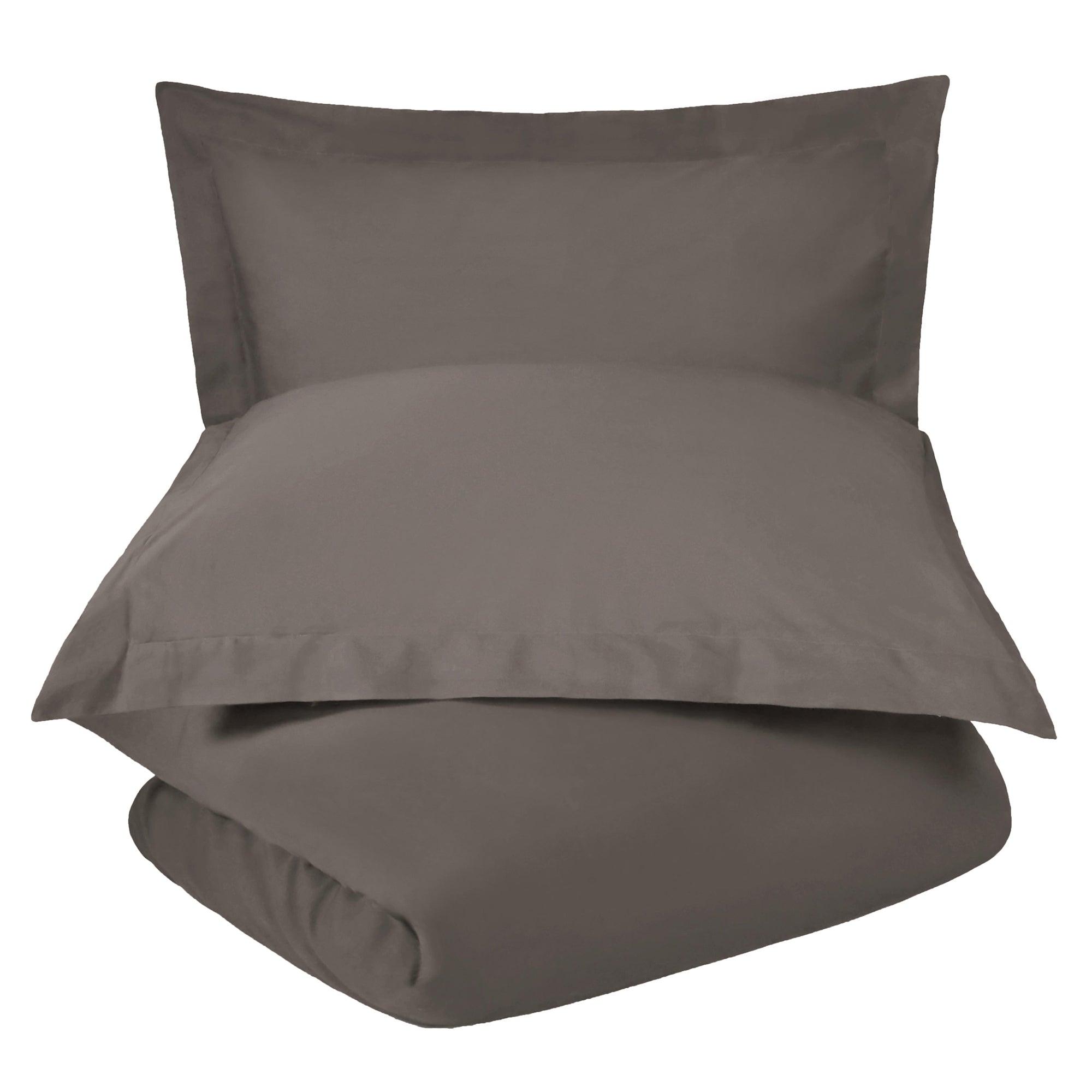 Cotton Blend 600 Thread Count Solid Duvet Cover Set - Duvet Cover Set by Superior Brand