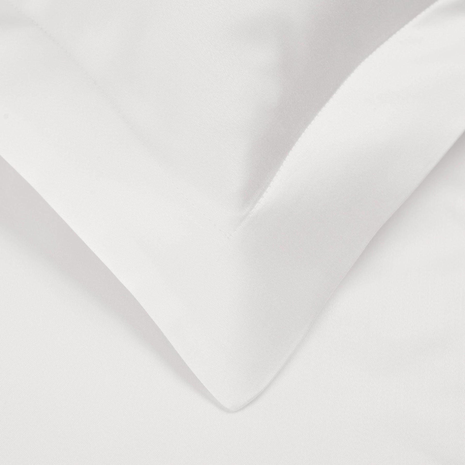  Superior Solid 1000-Thread Count Lyocell-Blend Duvet Cover Set - White