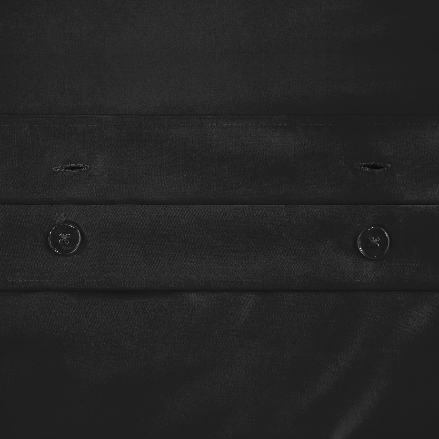 Superior Premium 650 Thread Count Egyptian Cotton Solid Duvet Cover Set - Black