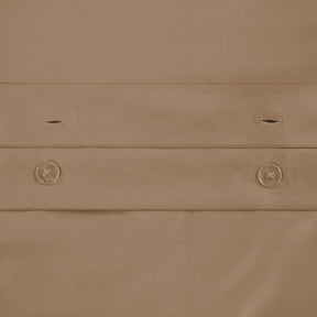  Superior Premium 650 Thread Count Egyptian Cotton Solid Duvet Cover Set - Taupe