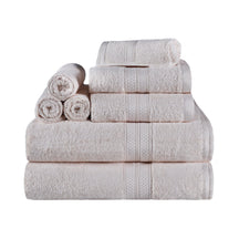  Ultra-Soft Hypoallergenic Rayon from Bamboo Cotton Blend Assorted Bath Towel Set - Ivory